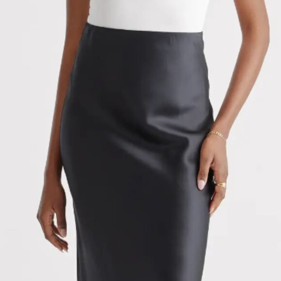 Quince Washable 100% Silk Maxi Skirt - Picture 2 of 5